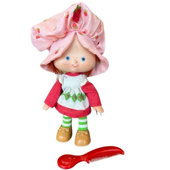 Vintage Strawberry Shortcake Doll First Edition, Flat Hands 1979, Hong Kong Comb - Picture 1 of 6